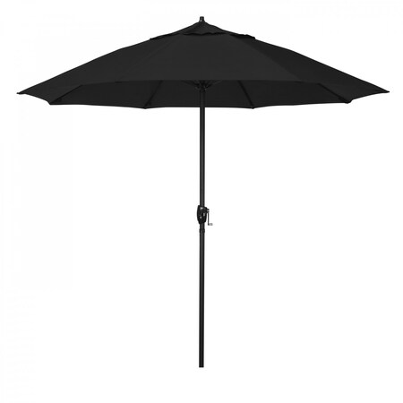 California Umbrella 9' Bronze Aluminum Market Patio Umbrella, Olefin Black 194061337448